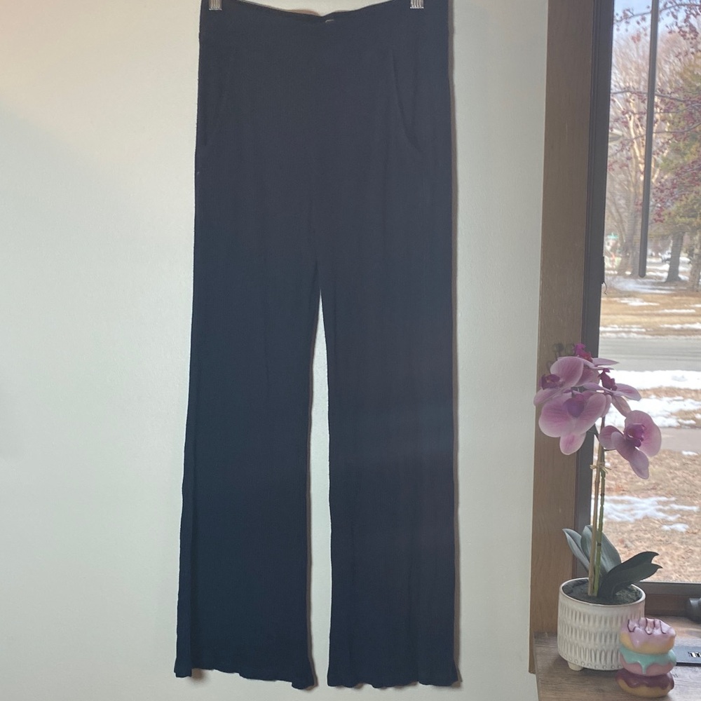 Anthropologie Saturday/Sunday Collection Classic Black Wide Leg Pants